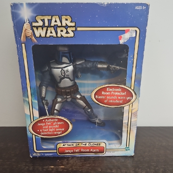 Star Wars Other - Star Wars Jango Fett Electronic Room Protector - Silver and Blue